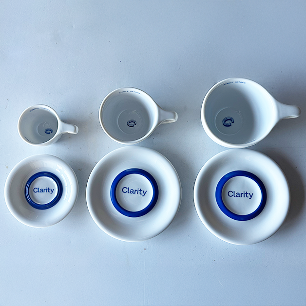 Clarity notNeutral Espresso Bar Demitasse Cappuccino Latte Cup
